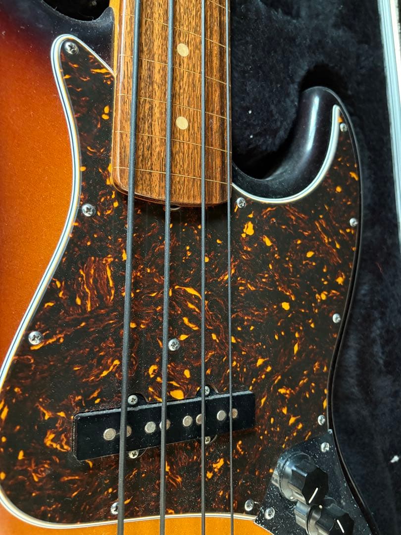 【希少】フリーダムカスタムギターリサーチ フレットレスベース ハードケース付