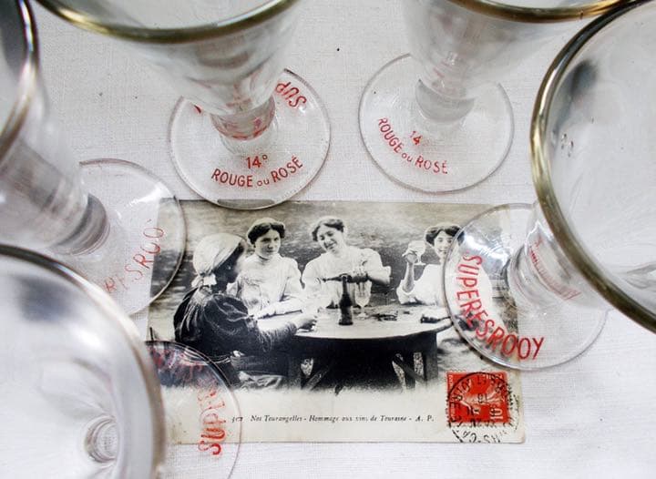 SOLD!【送料込】アンティーク ビストロ グラス 5個セット