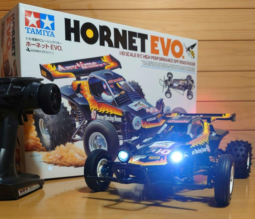 タミヤRCホーネットEVO.(LEDライト付)＆プロポ＆バッテリー充電器完成品
