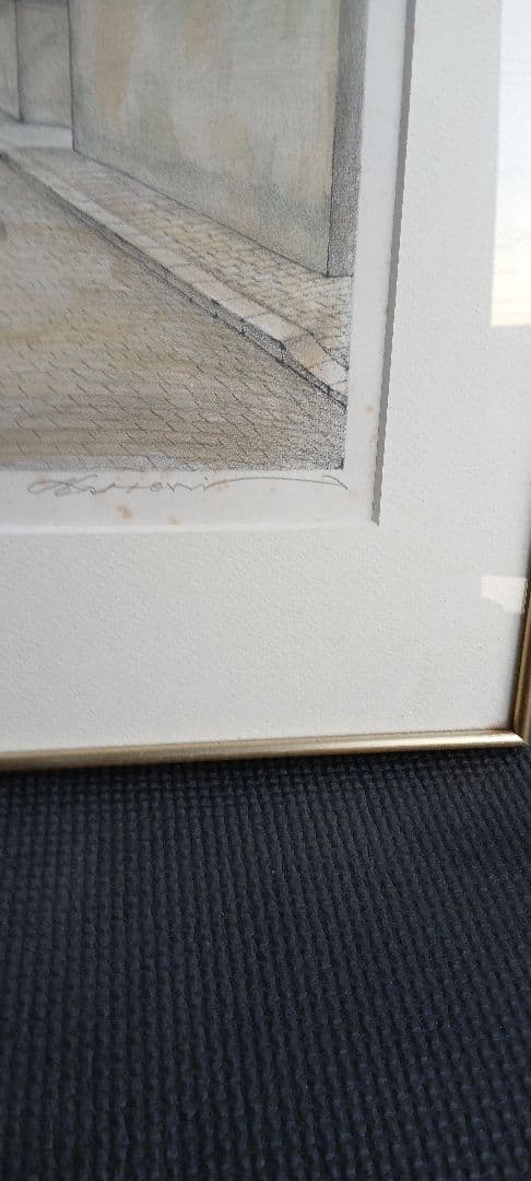 【真作】服部 和三郎 「モンマルトル風景」 リトグラフ 版画 53/180