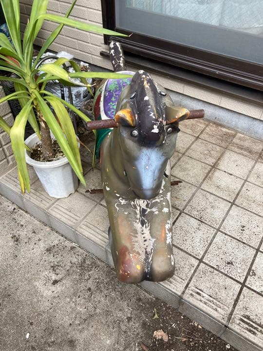 メリーゴーランドで使われていた木馬