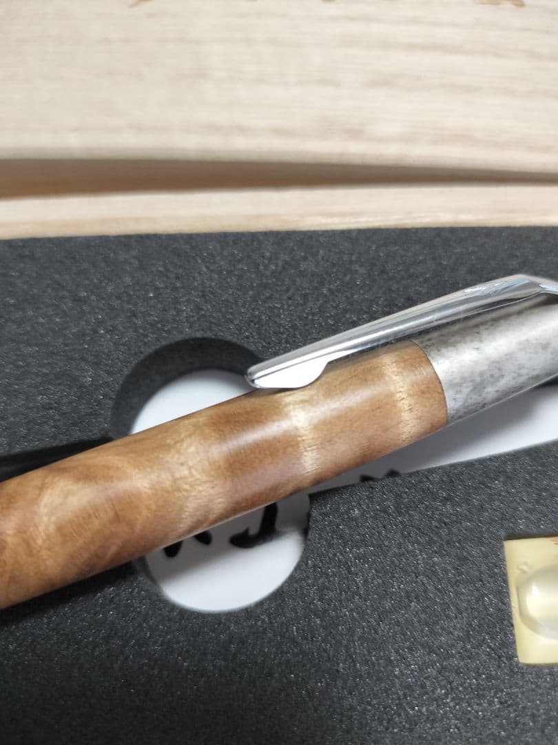 最終値下げ 野原工芸 シャープペンシル マーブルウッド 斑紋純銀金具 新型