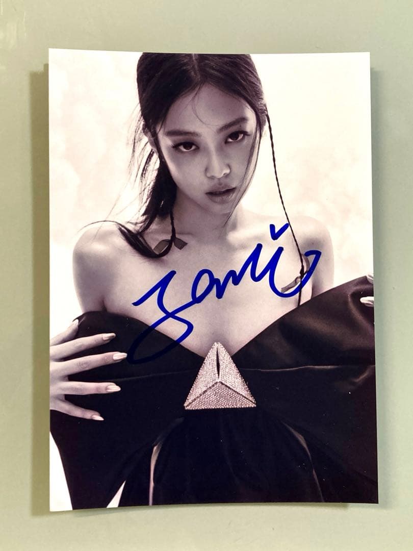 ジェニー直筆サイン入り2Lサイズ写真…Jennie…BLACKPINK
