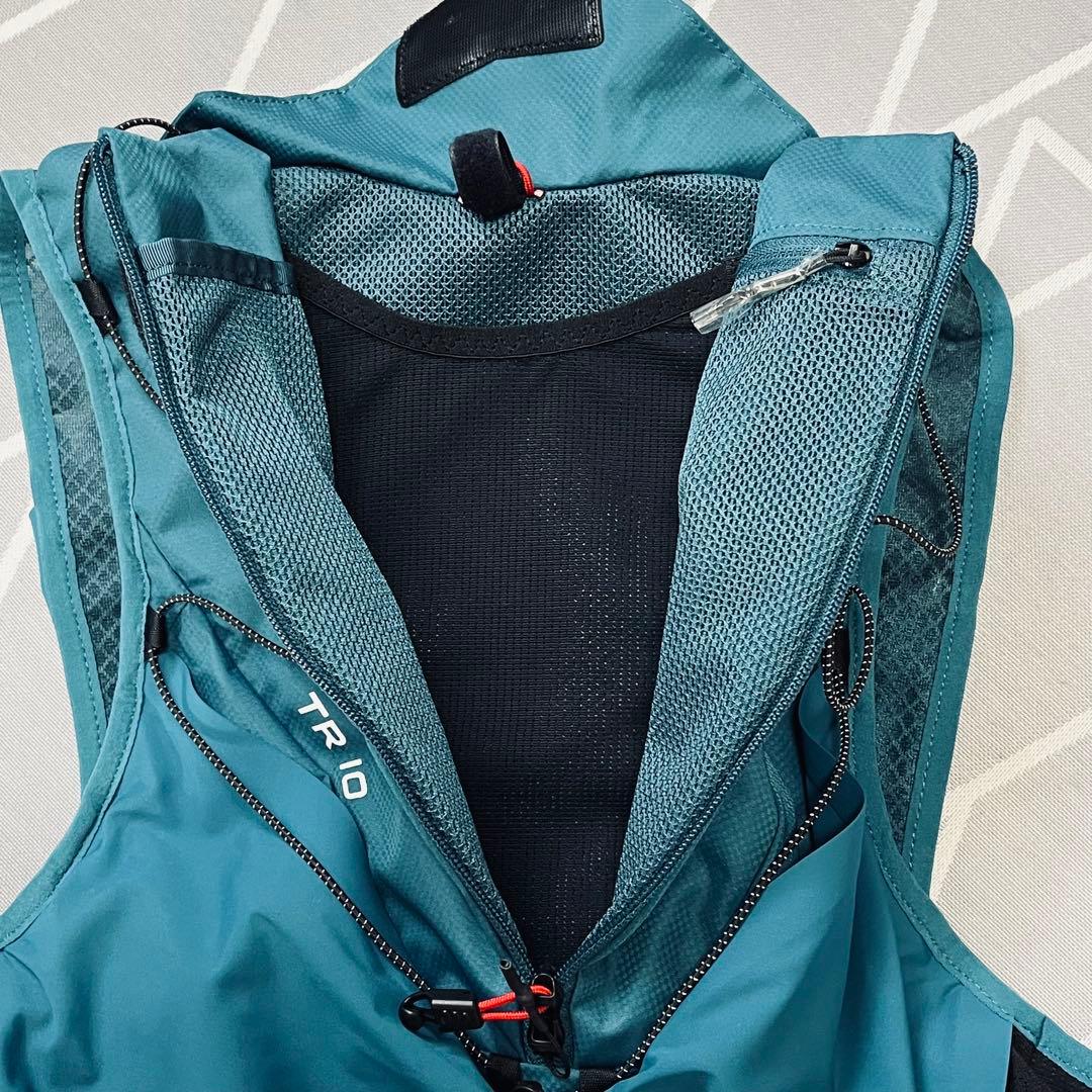 美品】ザノースフェイス トレランリュックNM62393ブルー10L/Lサイズ