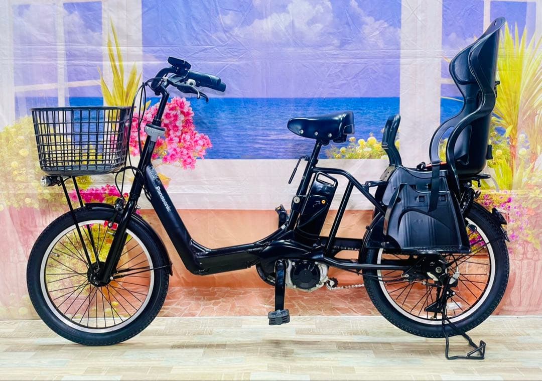 ギュットアニーズ⭐️13AH！パナソニック子供乗せ電動アシスト自転車Y3408