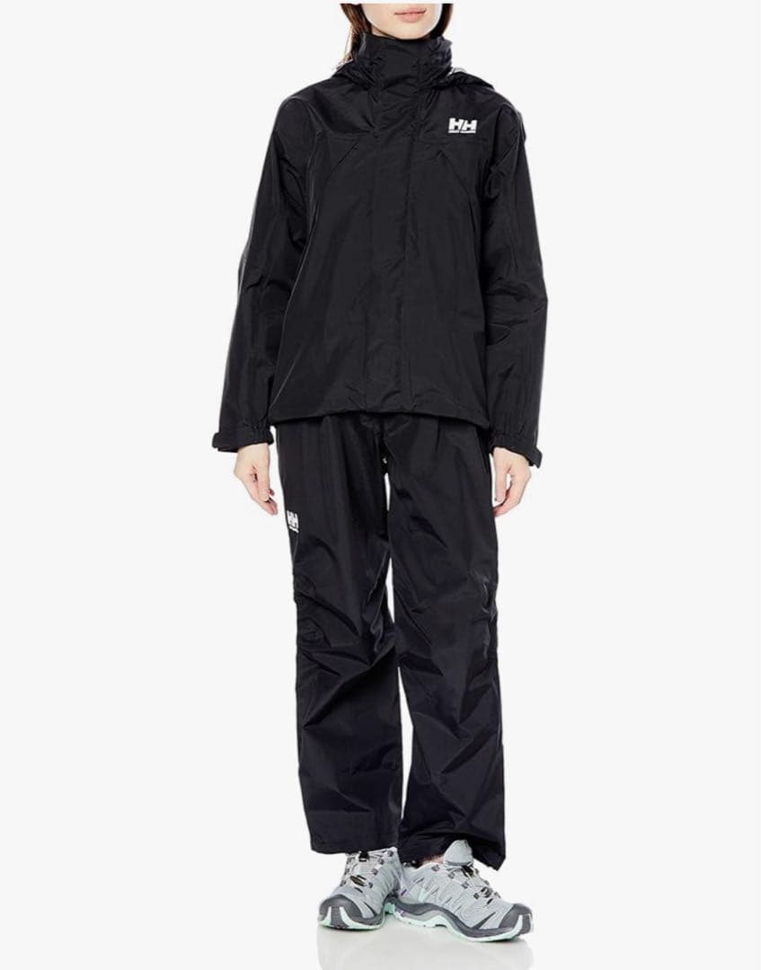 【Helly Hansen】 レインウェアセット ブラック メンズ Lサイズ