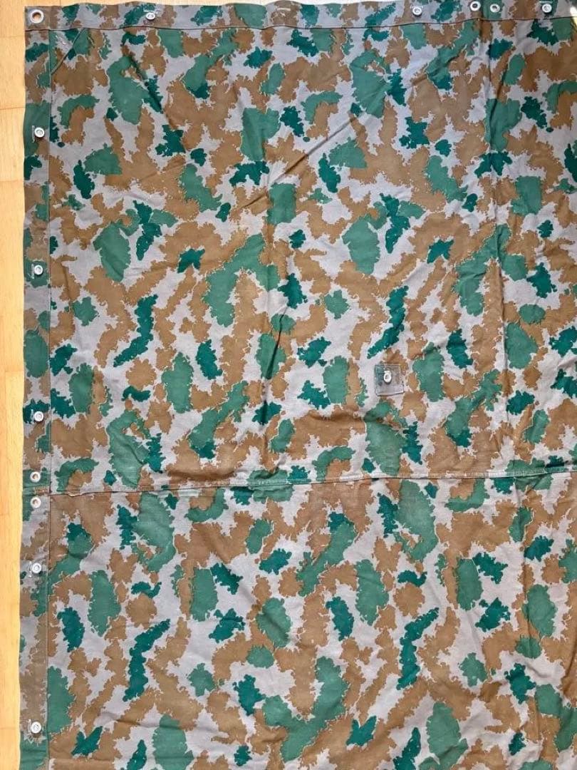 東ドイツ軍 ブルメンターン　フローラルカモ　 ポンチョテント（軍幕②）1枚