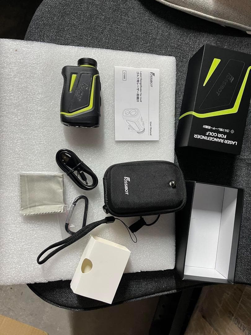 FossiBOT C100 ゴルフ用距離計 1000mレーザー距離計 コンパクト