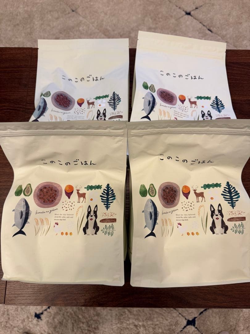 このこのごはん　ドッグフード　1kg 4袋