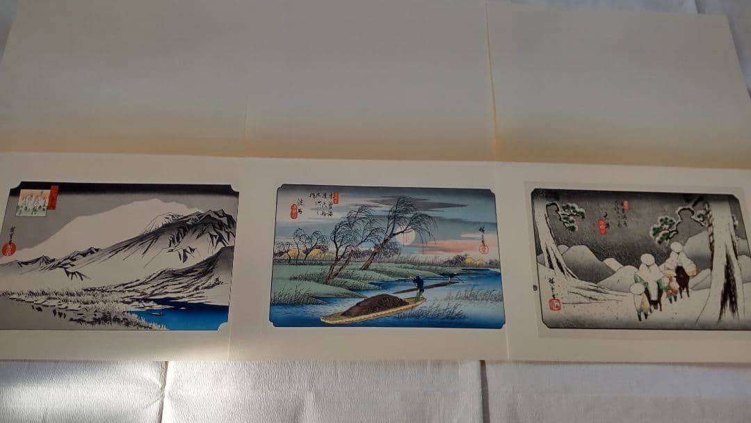 浮世絵版画★画装用画6冊セット★広重HIROSHIGE★２４枚セット★シリーズ4