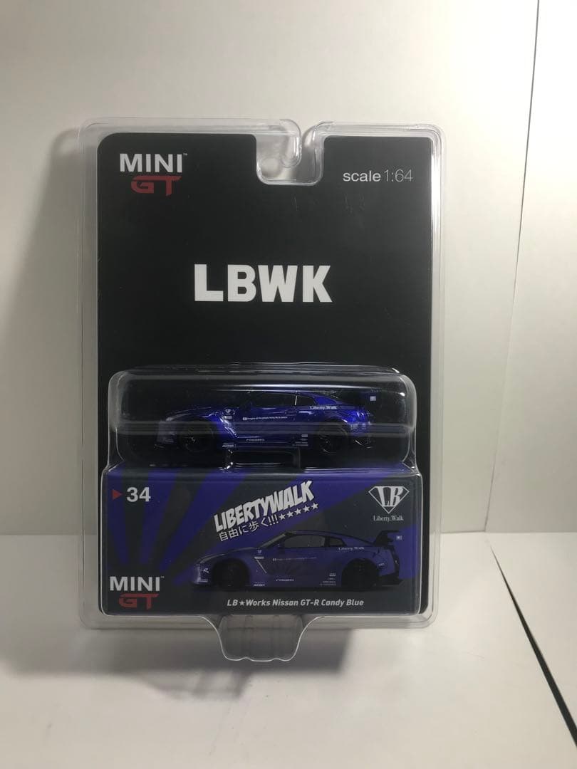 リバティーウォーク 1/64 ミニカー GT 北米仕様　キャンディーブルー未開封