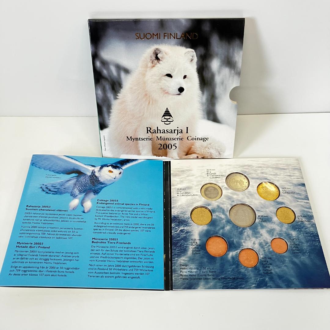 フィンランド 記念硬貨セット 2005年発行　ホッキョクギツネ