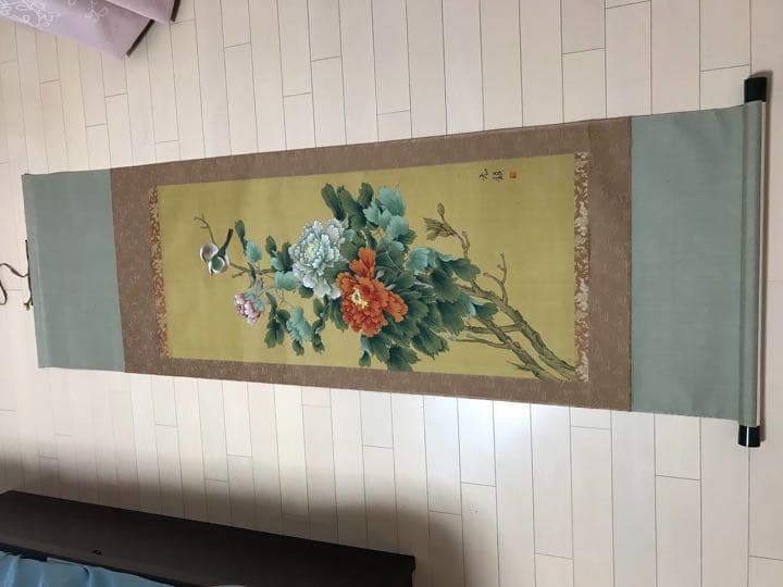 中国掛軸　肉筆保証