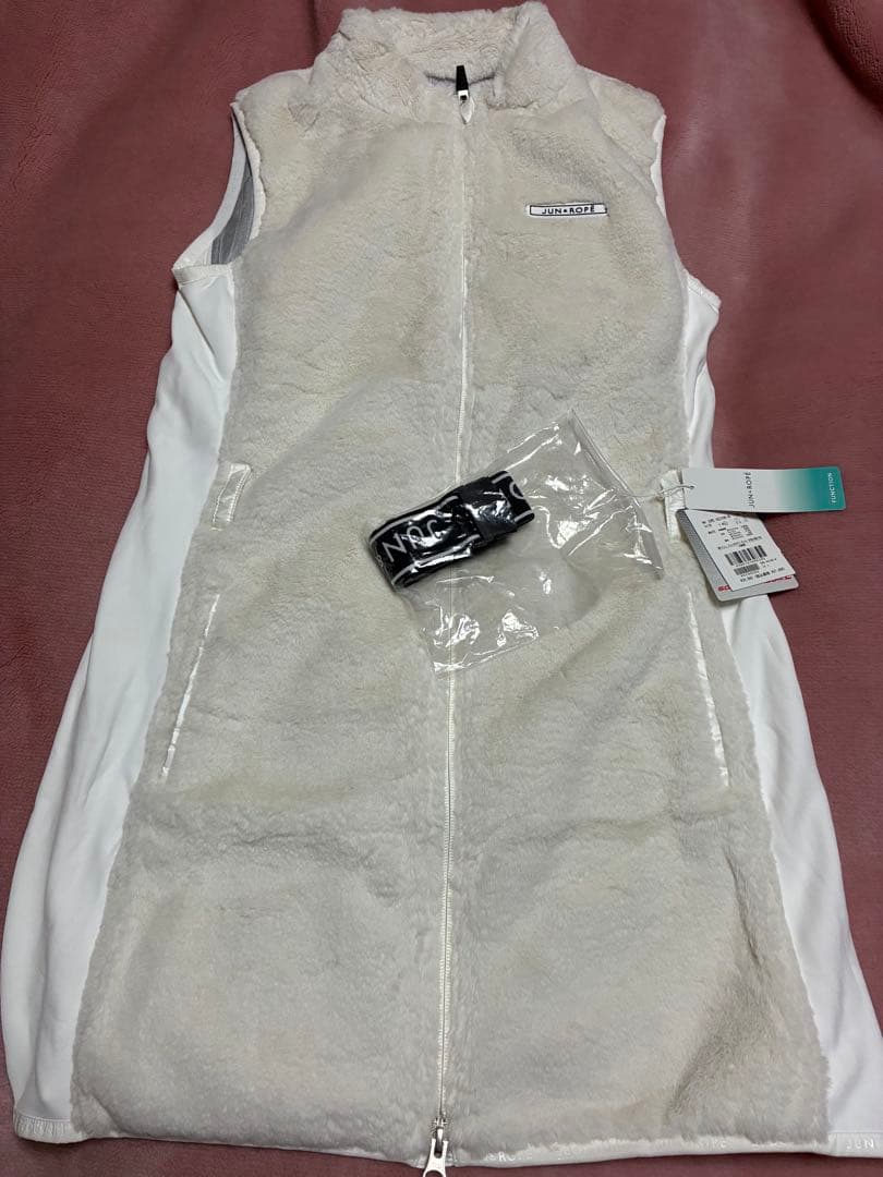 JUN&ROPE ボア　ワンピース　ホワイト