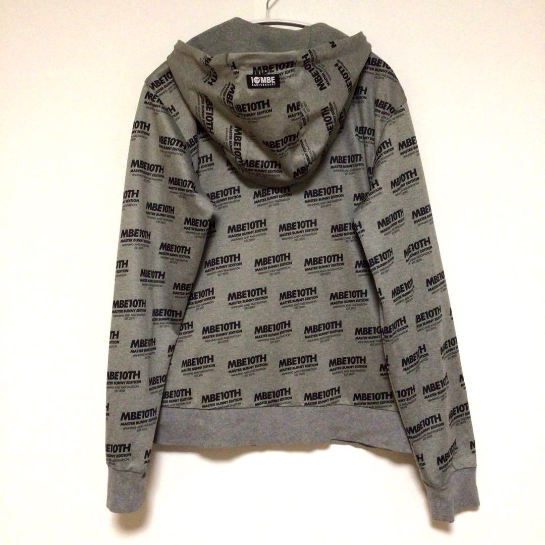 マスターバニーエディション MBE10TH ジップアップパーカー 灰 2