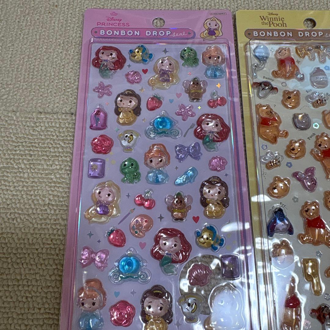 ディズニーボンボンドロップシール3枚セット