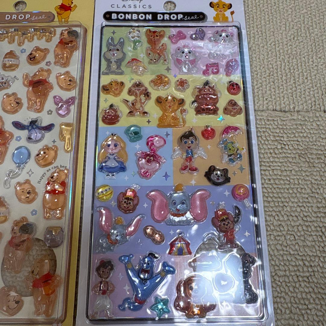 ディズニーボンボンドロップシール3枚セット