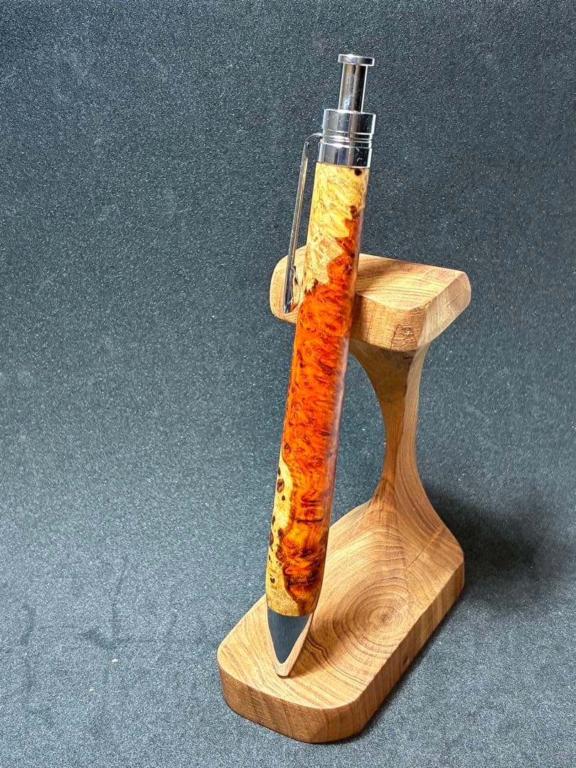 極上本花梨瘤シャーペン0.5mm アンボイナバール