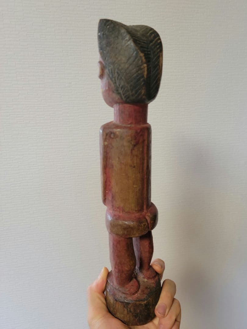 バウレ系民族 女性像 木彫り アフリカンアート プリミティブアート 呪術