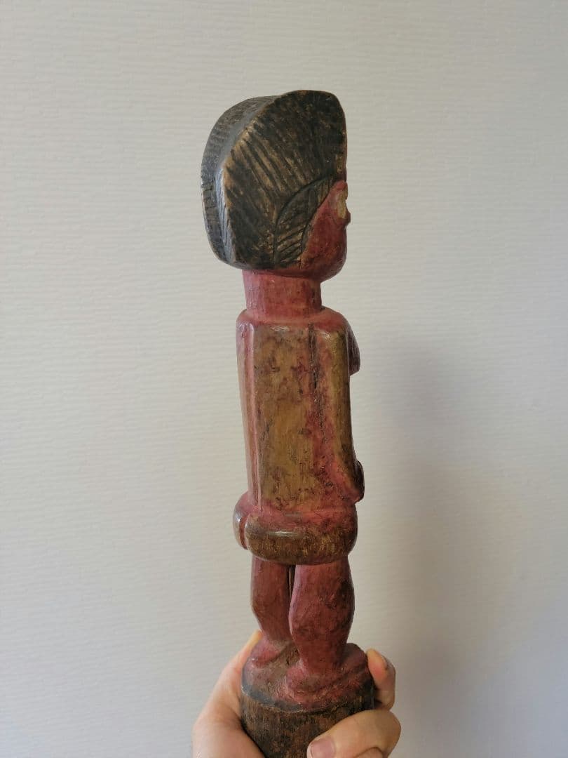 バウレ系民族 女性像 木彫り アフリカンアート プリミティブアート 呪術