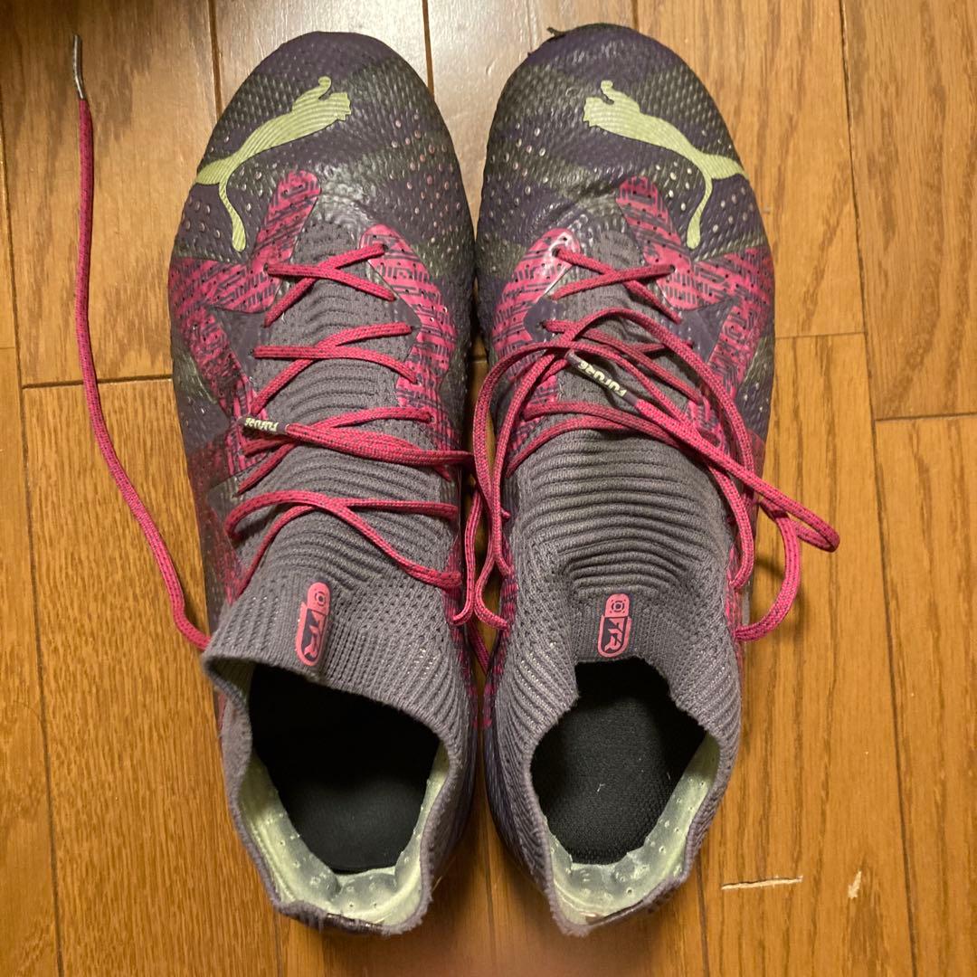 Puma スパイクシューズ グレー/ピンク FG