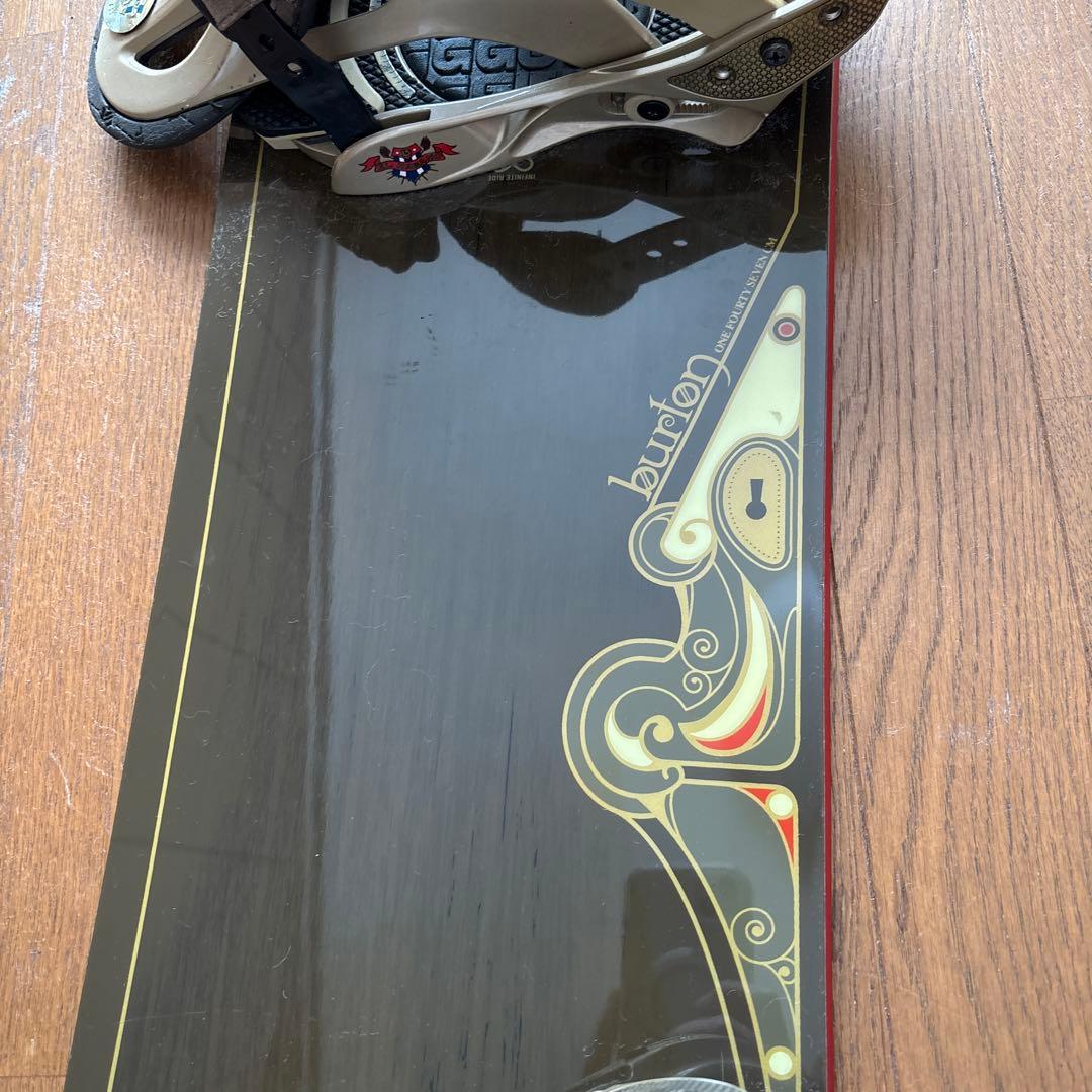Burton スノーボード ブラック ゴールド