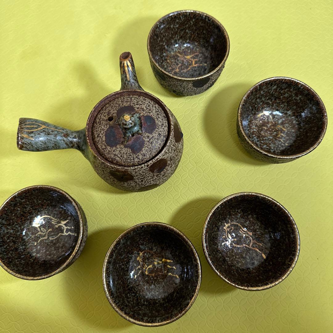 相馬焼 茶具 茶器，急须セート6点