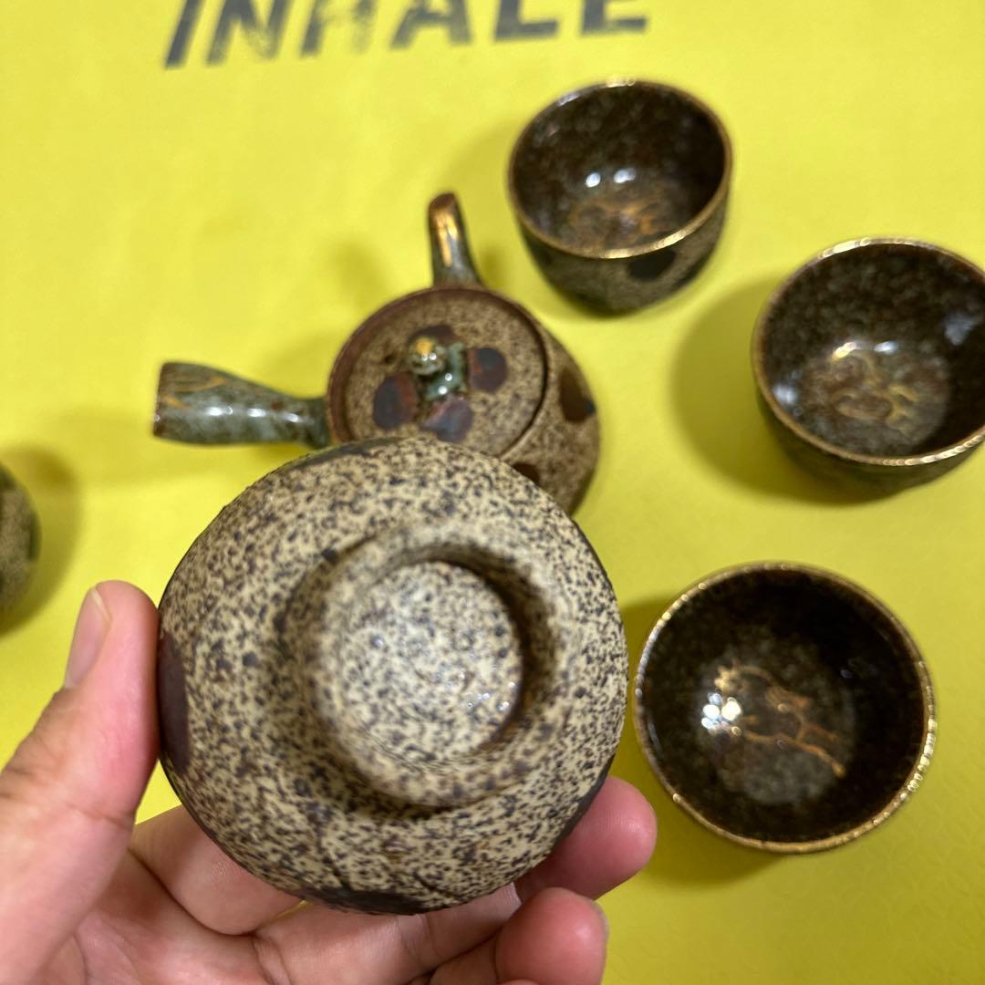相馬焼 茶具 茶器，急须セート6点