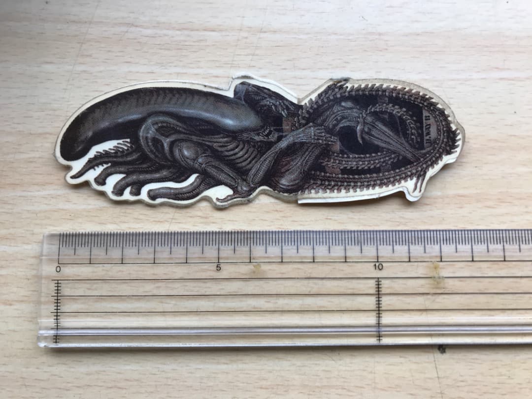 ヴィンテージスケートボードステッカーダニーウェイプランビーHRギーガーエイリアン