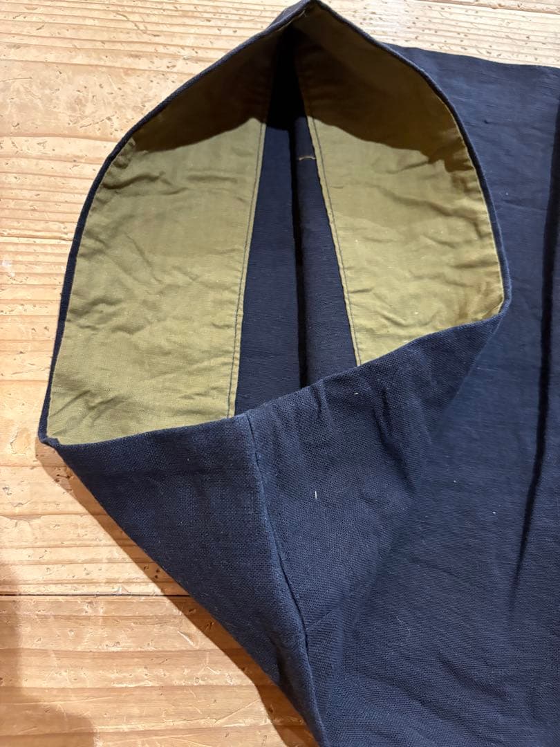 型染め　法被　リメイク　藍染　濃紺　半纏　民藝