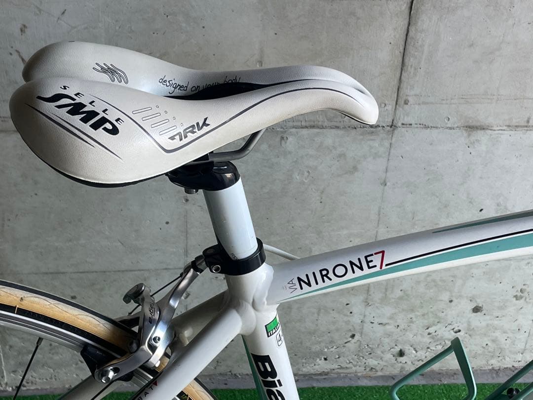 Bianchi \"ビアンキ\"NIRONE 7 ホワイト/ミント　サイズ44cm