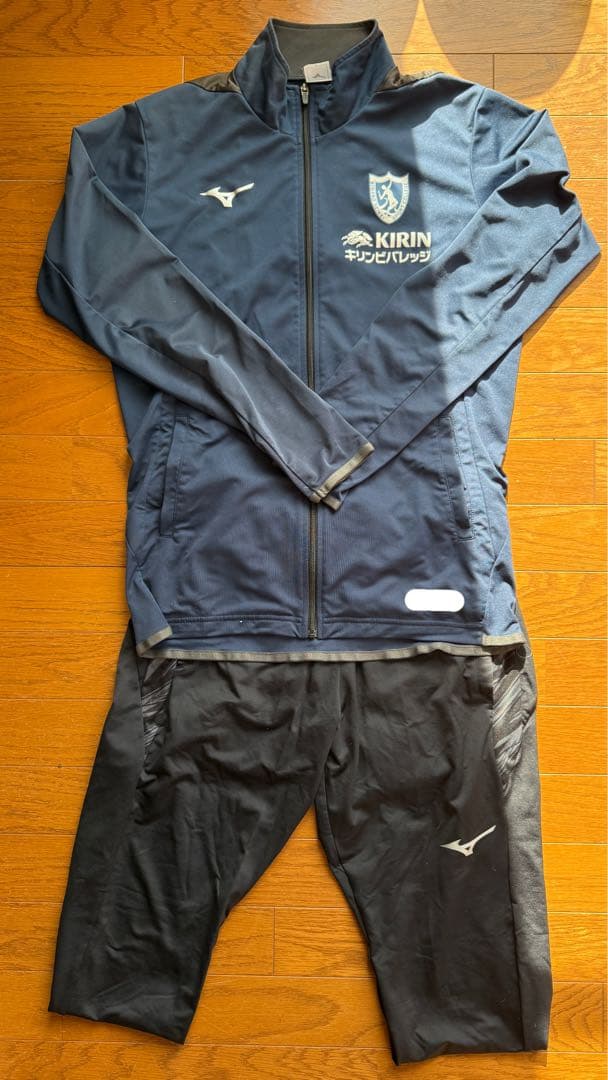 びわこ成蹊スポーツ大学サッカー部 スポンサー入りミズノジャージ上下モレリア 高校
