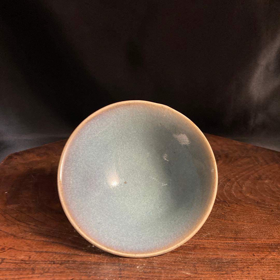 赤札閉店セール❗️【ギャラリー三益】古美術　宋代　鈞窯紫紅釉茶碗