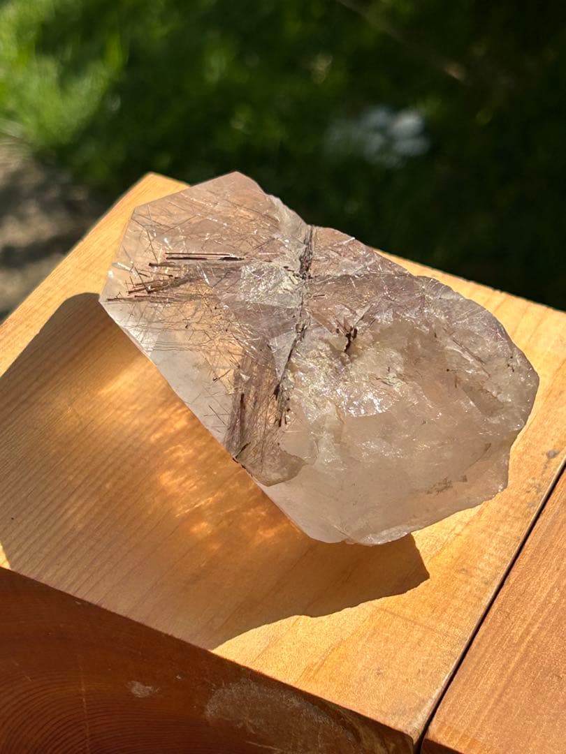 ブラウンルチル原石カテドラルAAAAAレインボー入 希少価値‼️SALE中