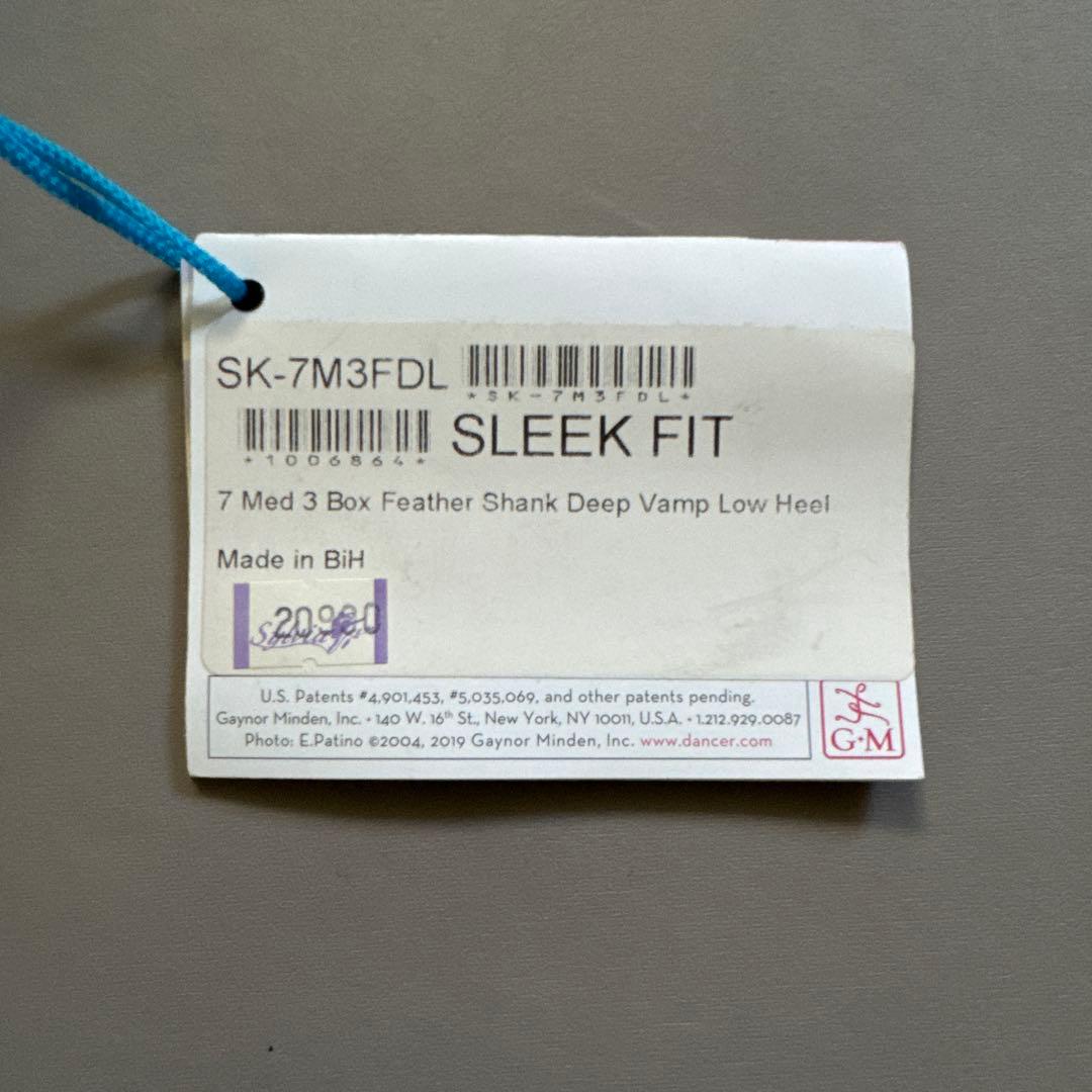 Gaynor Minden SLEEK FIT トゥシューズ 7 Med