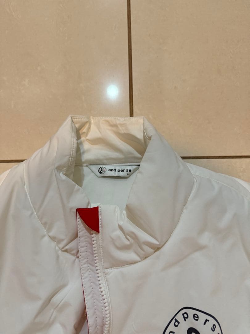 美品　アンパスィ and per se メンズ ブルゾン　ゴルフ Lダウン