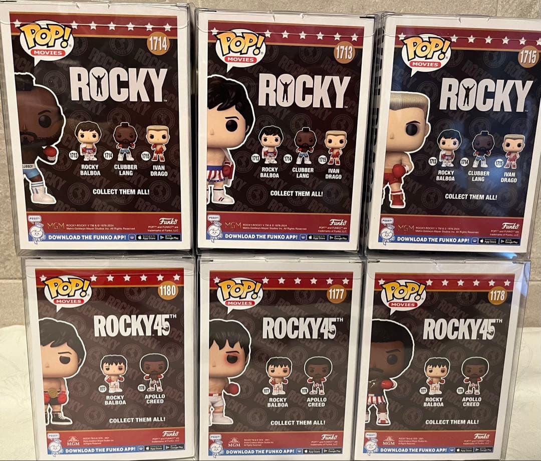 新品　Funko POP! ロッキー　シリーズRocky フィギュア 6体セット