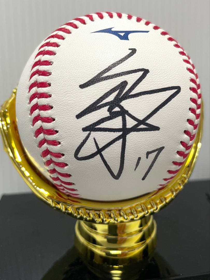 希少　 佐々木朗希 直筆サインNPB公式球＆BBM銀箔サインカード