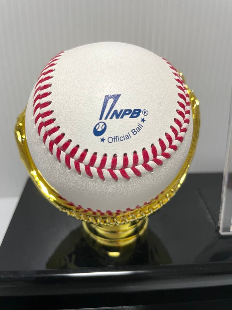 希少　 佐々木朗希 直筆サインNPB公式球＆BBM銀箔サインカード