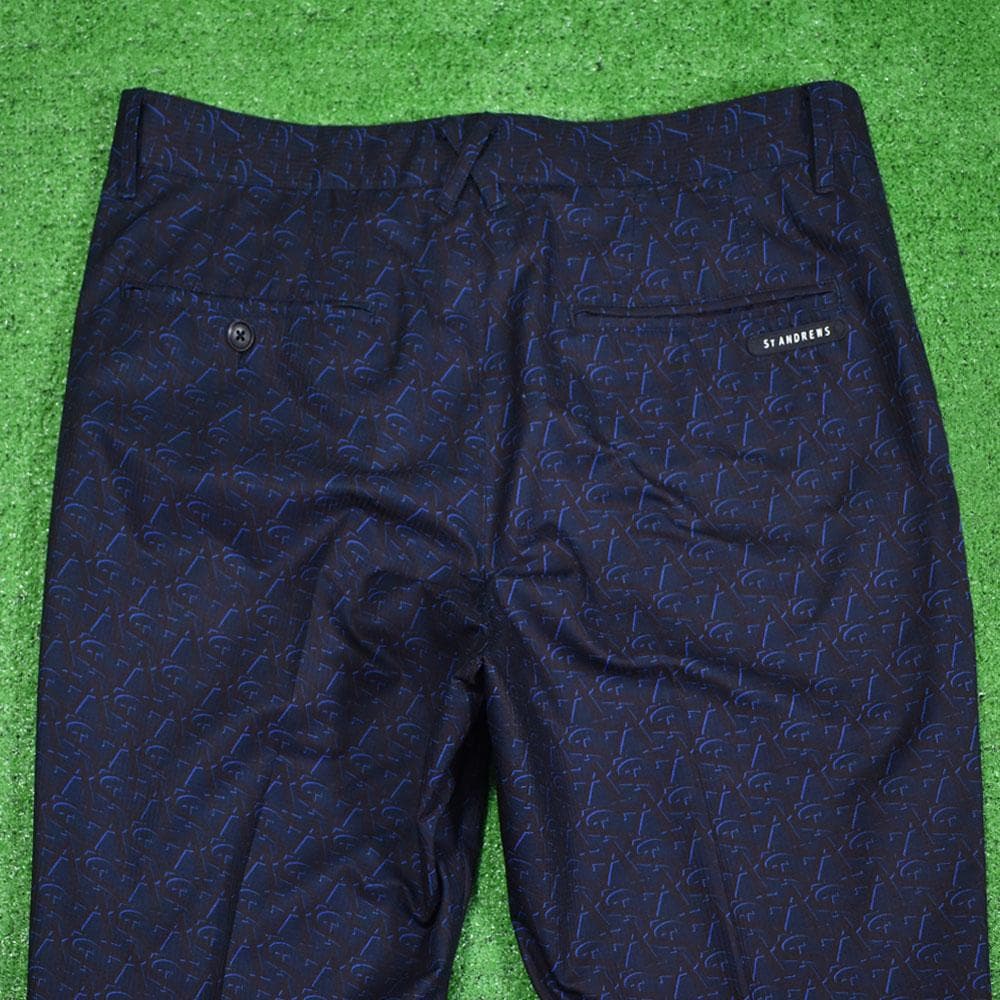 St ANDREWS/セントアンドリュース ゴルフパンツ【英字柄/LL】美品！