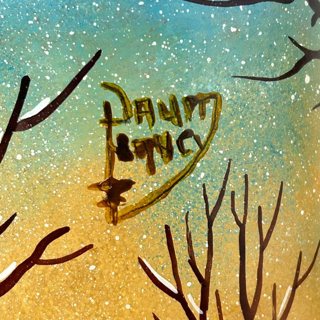 【証明書】ドームナンシー　花瓶　技法アンテルカレール　被せガラス　高さ18cm