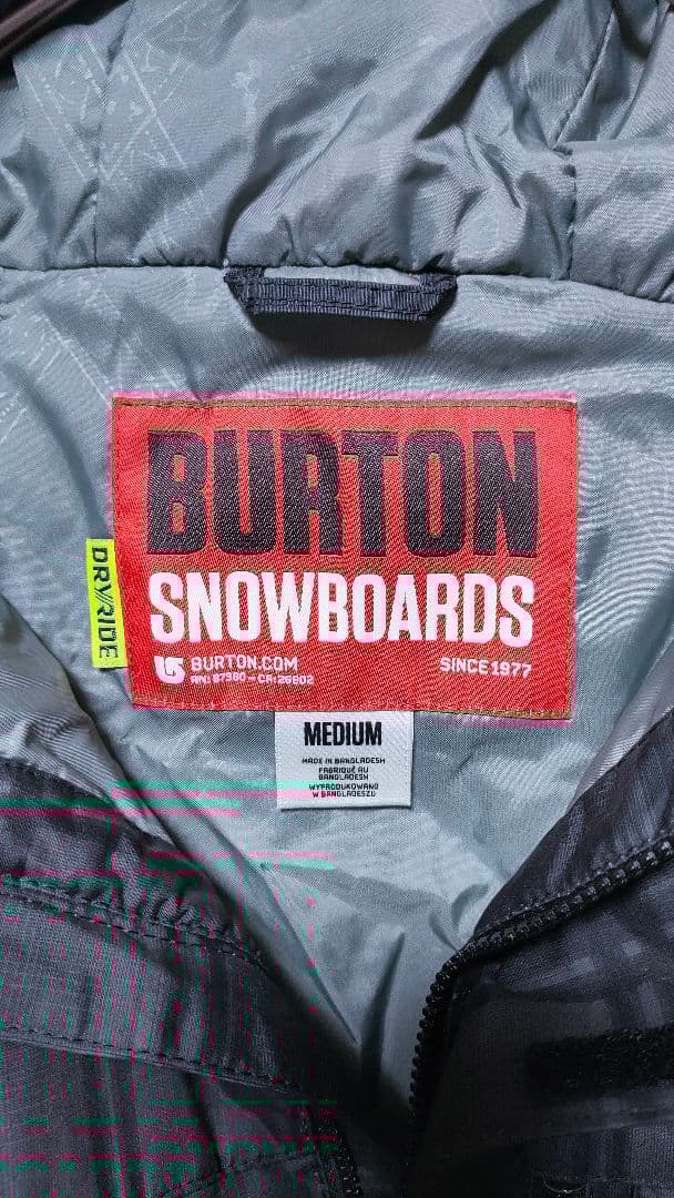 【バートン BURTON】スノーボードウェア スノボー ジャケット チェック