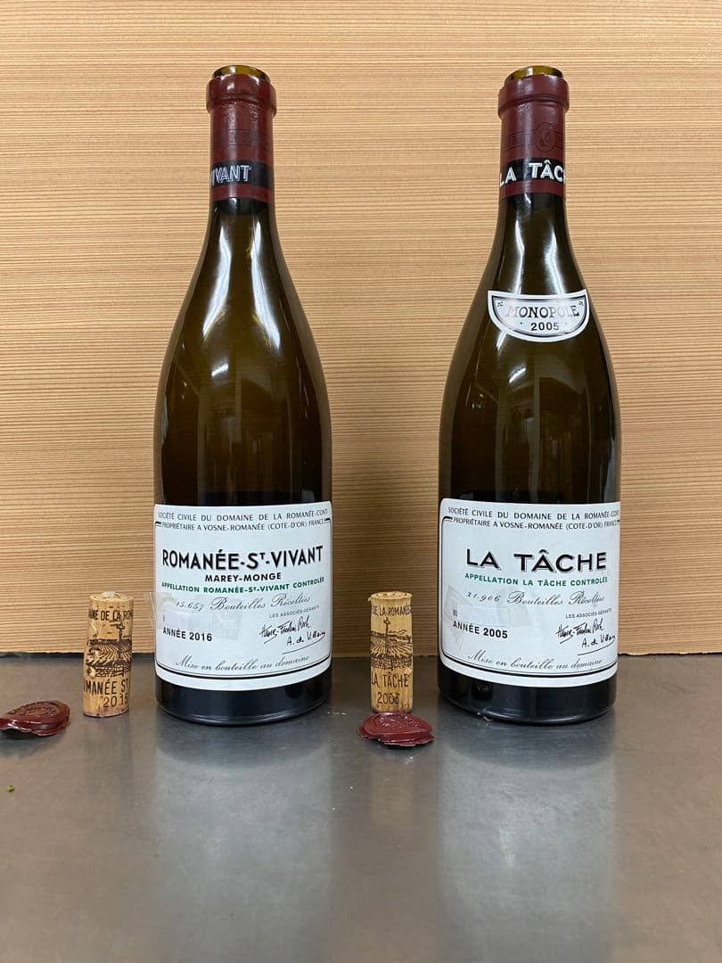 ◼️空き瓶◼️DRC ワイン　ラターシュ　サンヴィヴァン コルク、キャップ付き