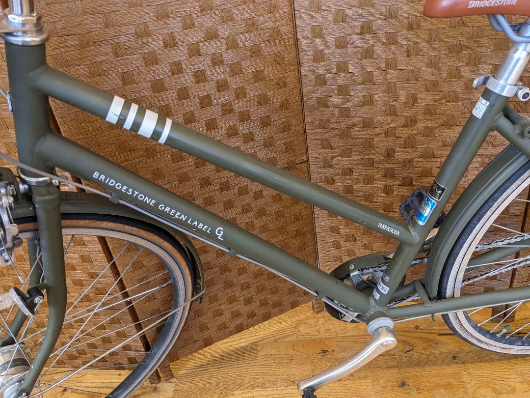 U068 自転車　ブリヂストン　グリーンレーベル　LEDオート