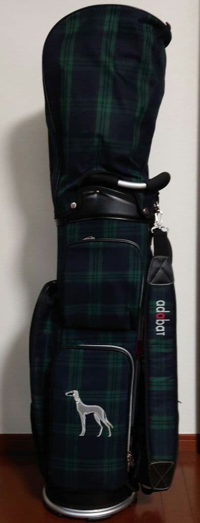 adabat チェック柄キャディバッグ