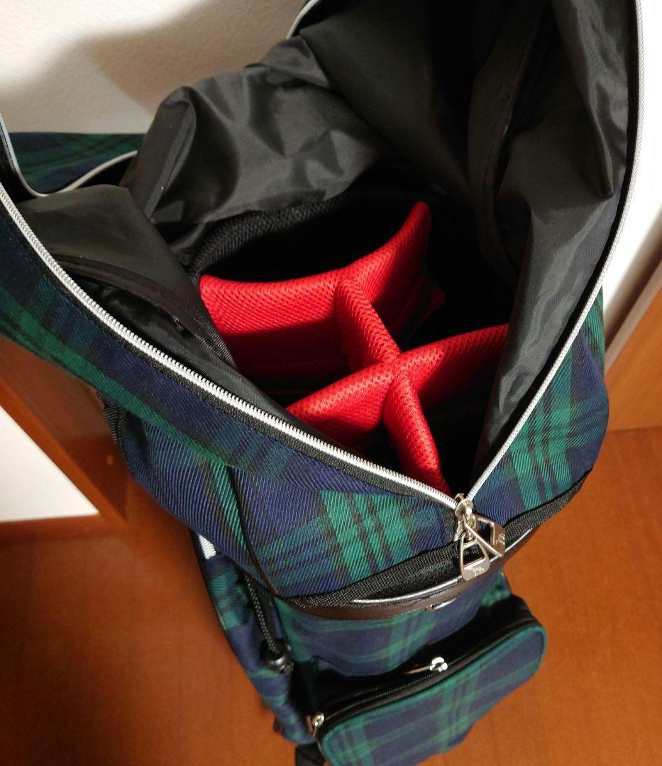 adabat チェック柄キャディバッグ