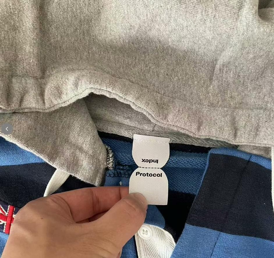 その他 Protocol Index STRIPE POLO HOODIE