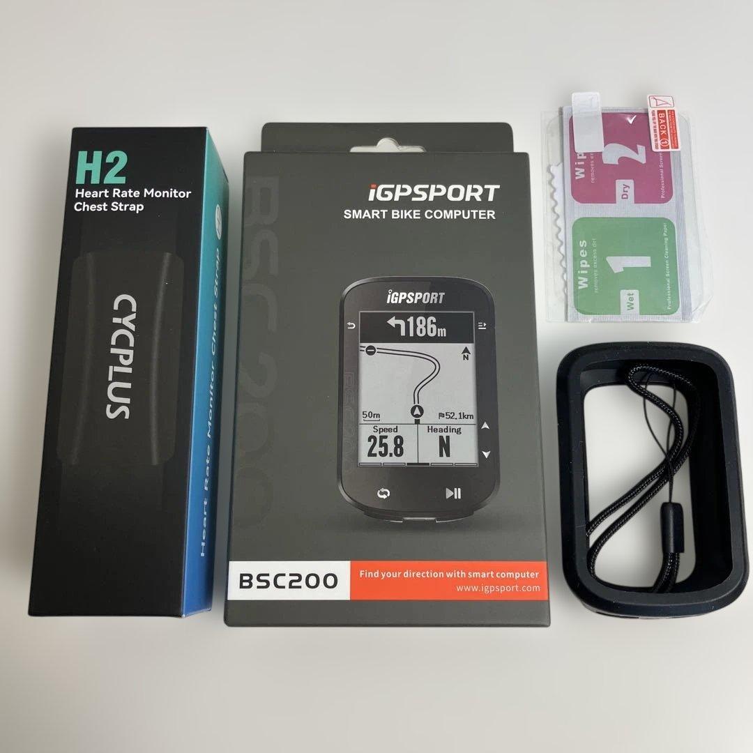 【未開封】iGPSPORT BSC200　＋心拍センサー・ケース他
