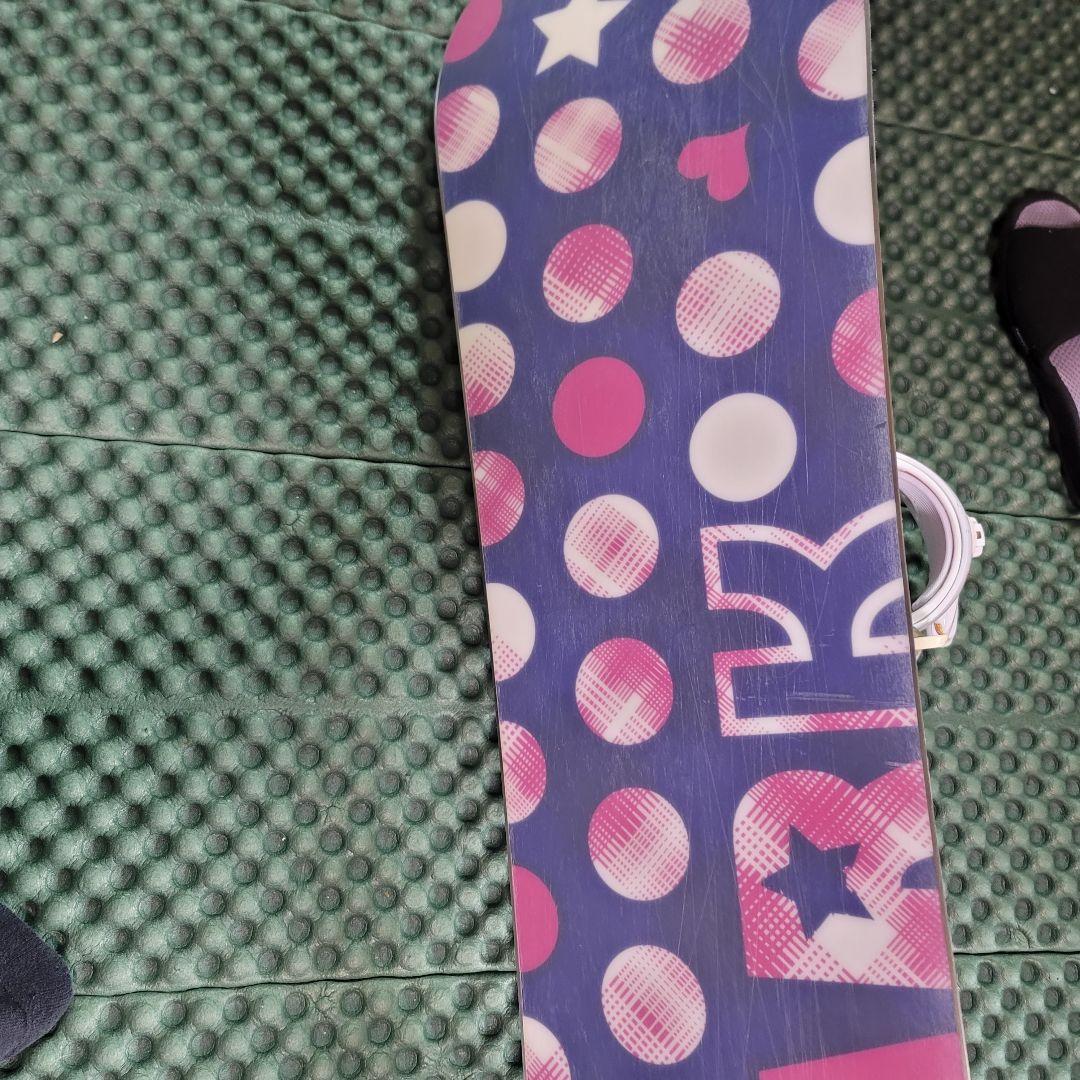 Kissmark 　レディース スノーボード 2点セット 138cm リーシュ付