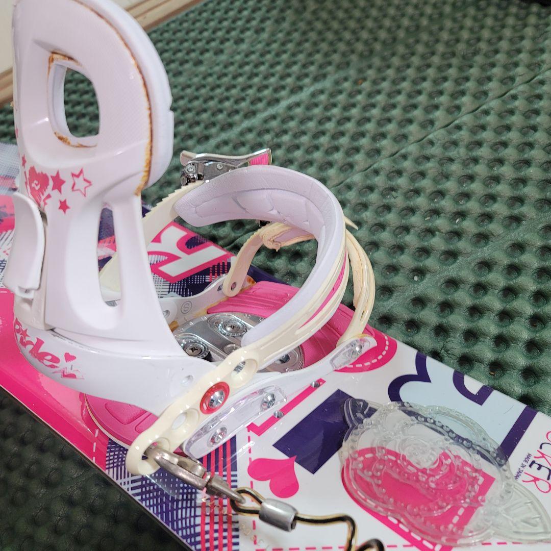 Kissmark 　レディース スノーボード 2点セット 138cm リーシュ付